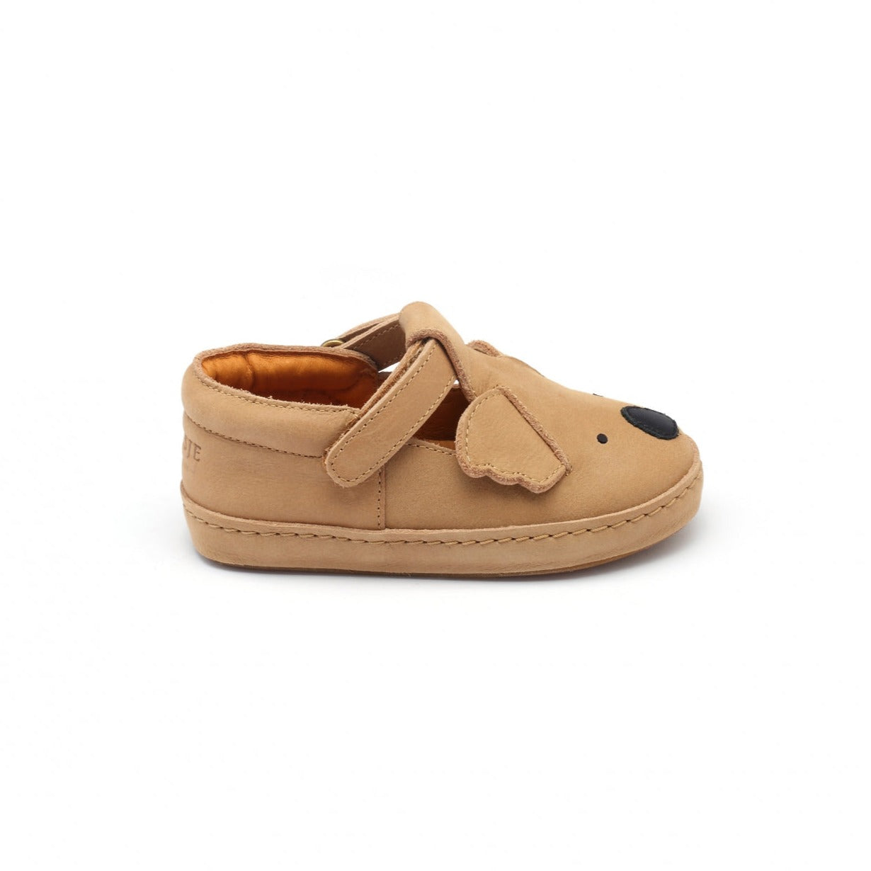 leren sandalen met een koala vorm op de punt voor kinderen (jongens / meisjes) van Donsje.