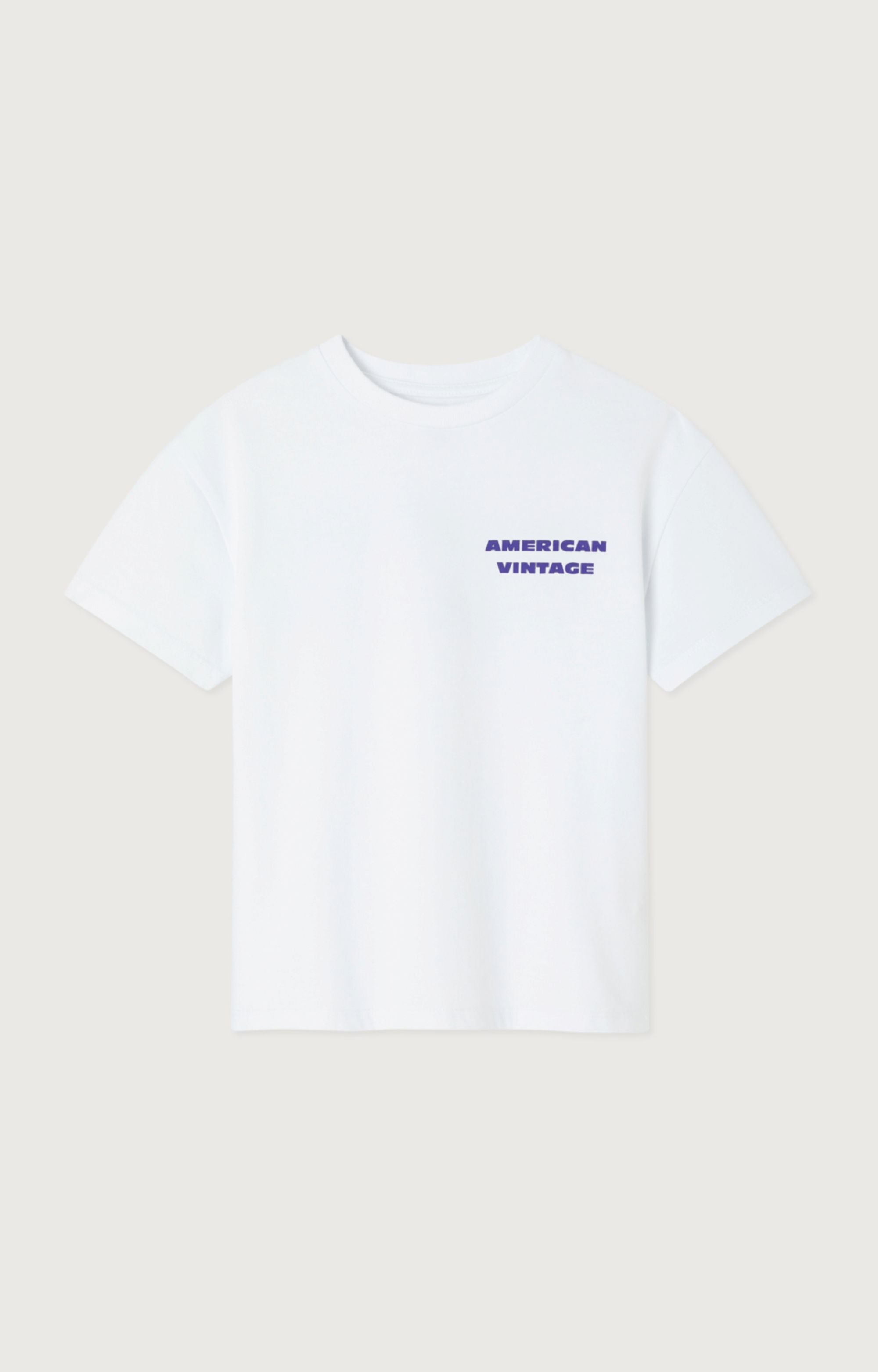 Voorzijde Tshirt wit blauw