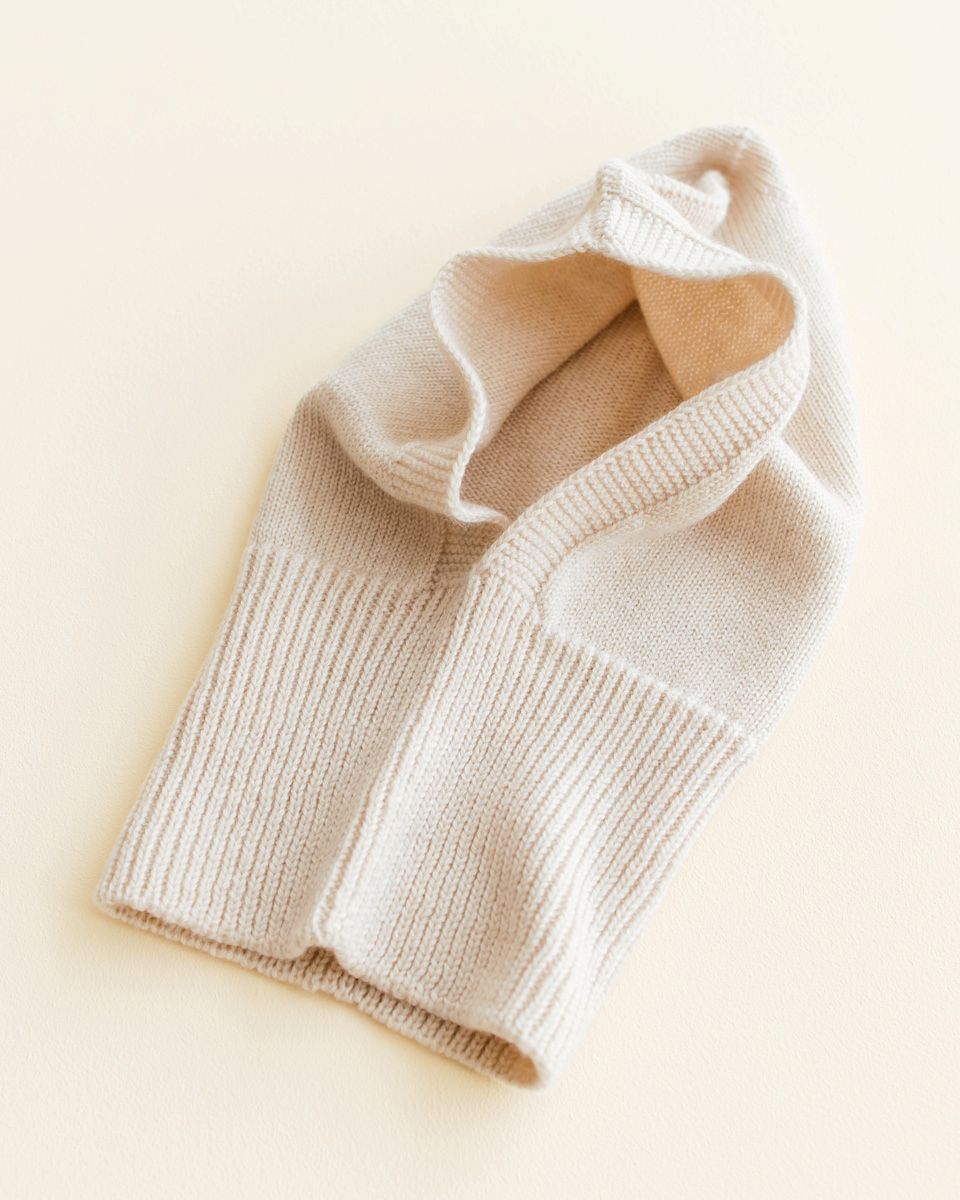 Balaclava eddy cream hvid voorzijde