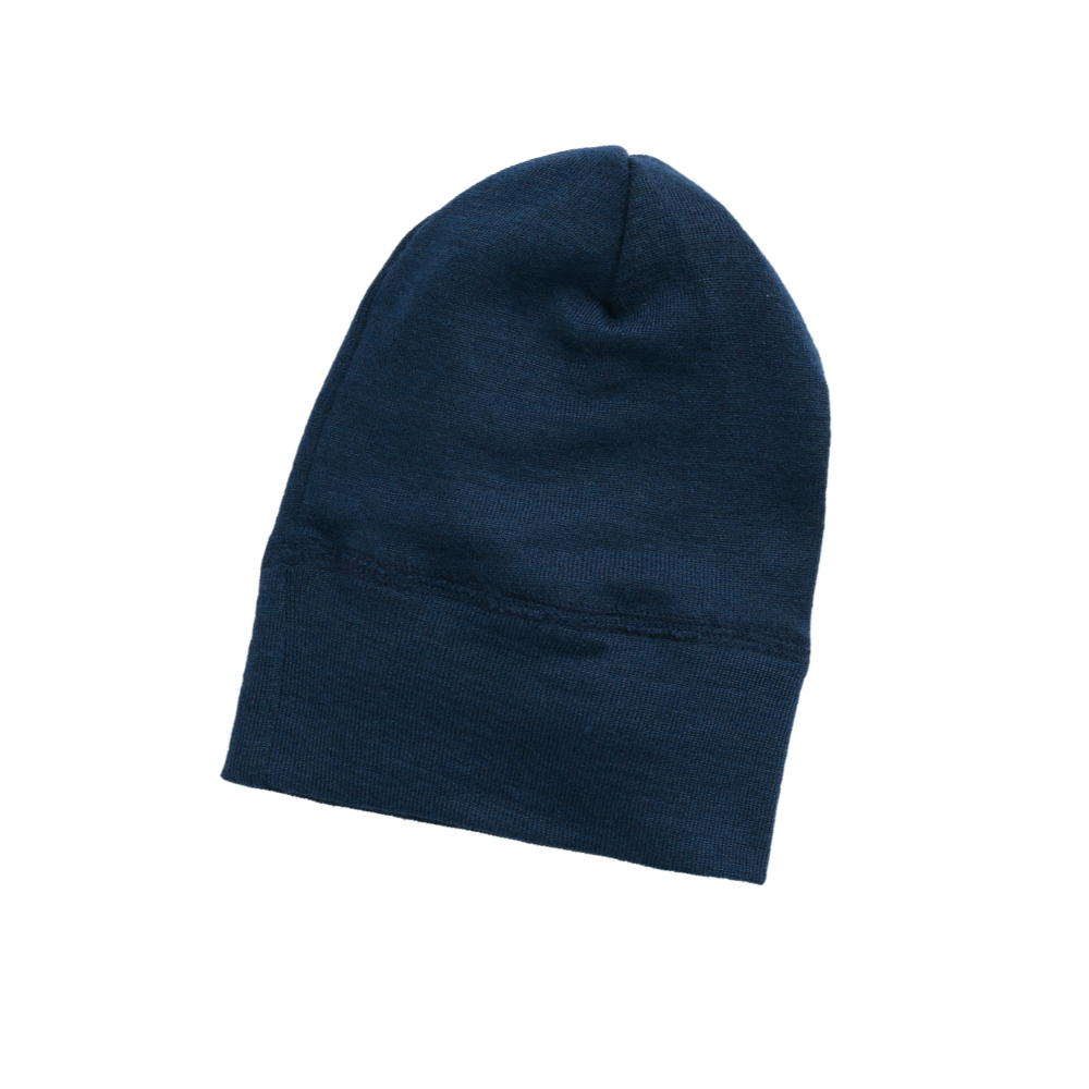 Engel Natur Beanie wolzijde blauw