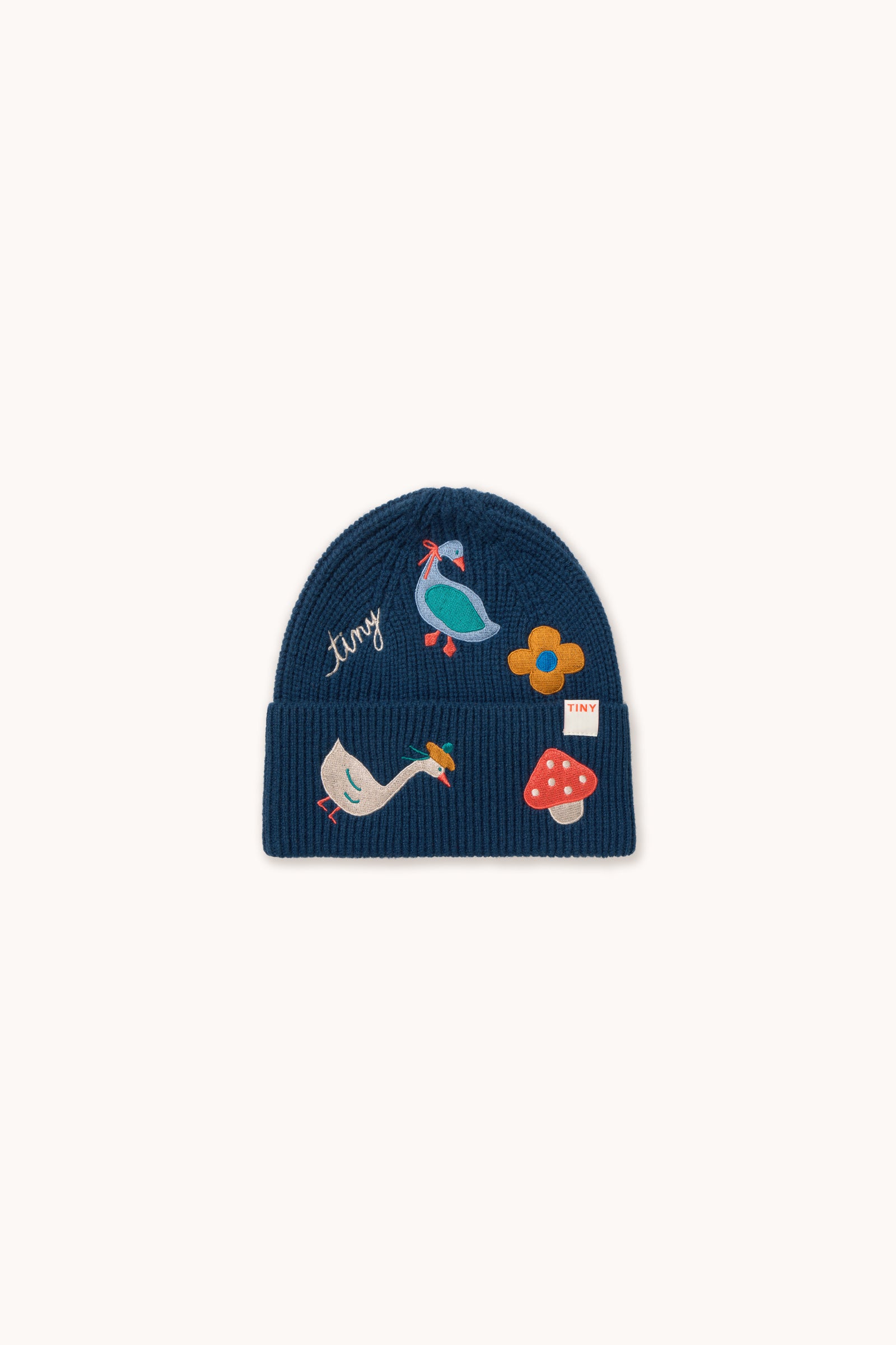 Beanie borduur 100%wool