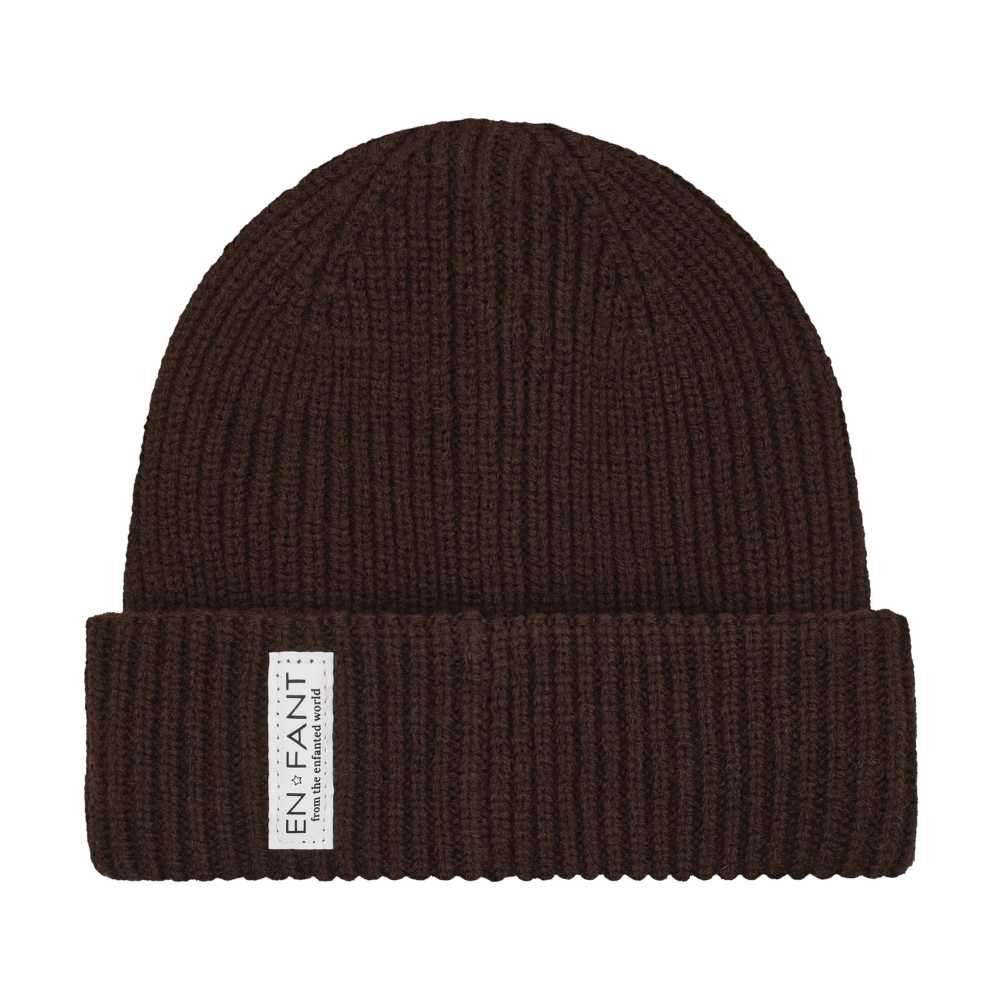 Beanie wol coffee bean enfant