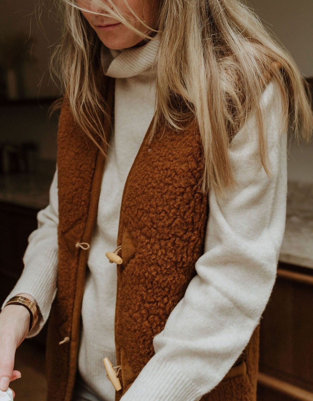 Bodywarmer caramel adult