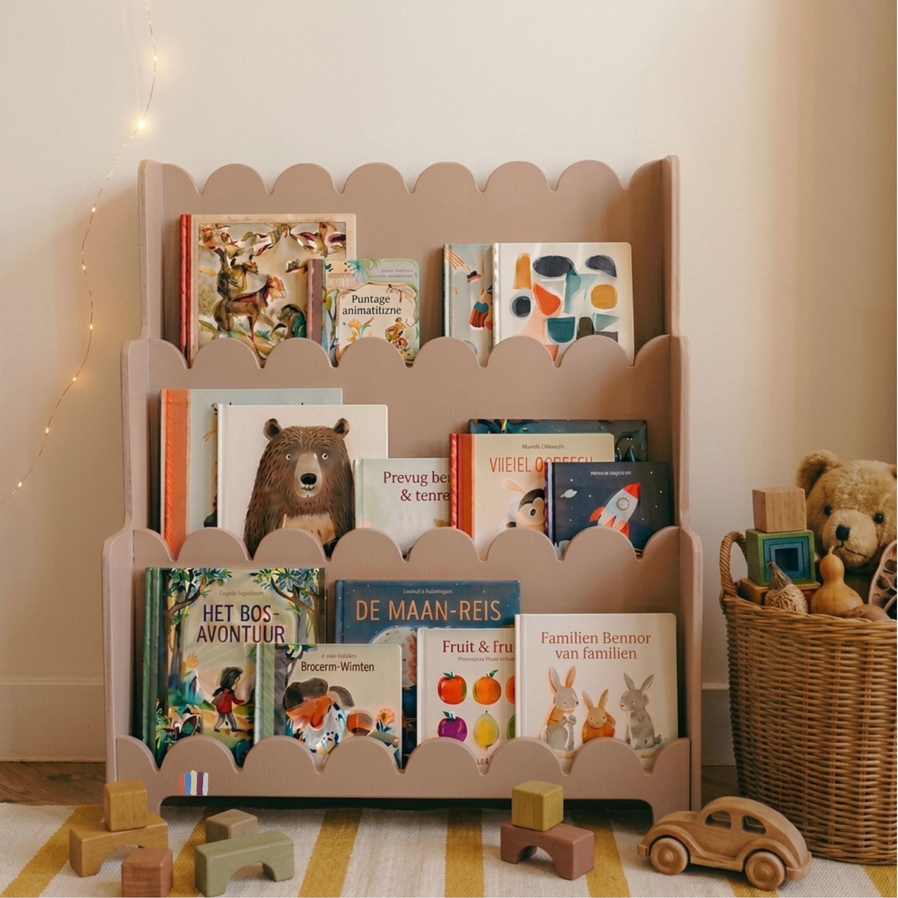 PRE-ORDER Boekenrek vintage sesame