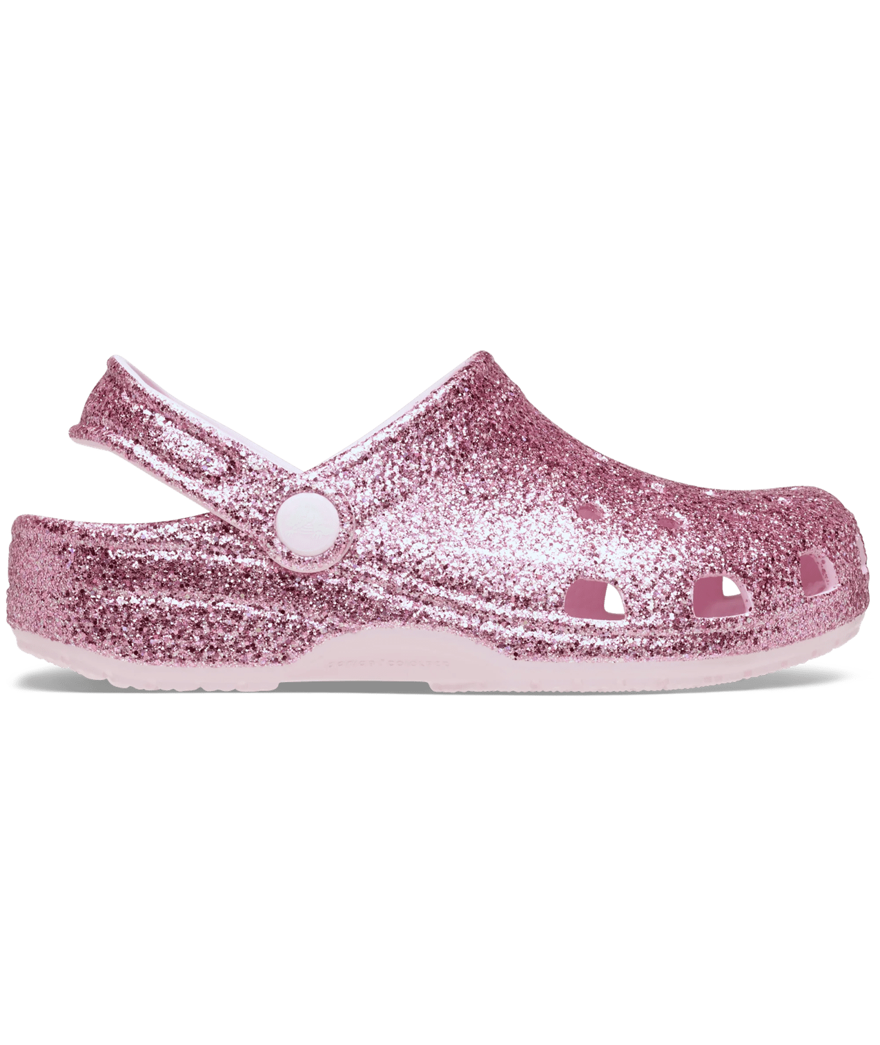 Crocs glitter rose