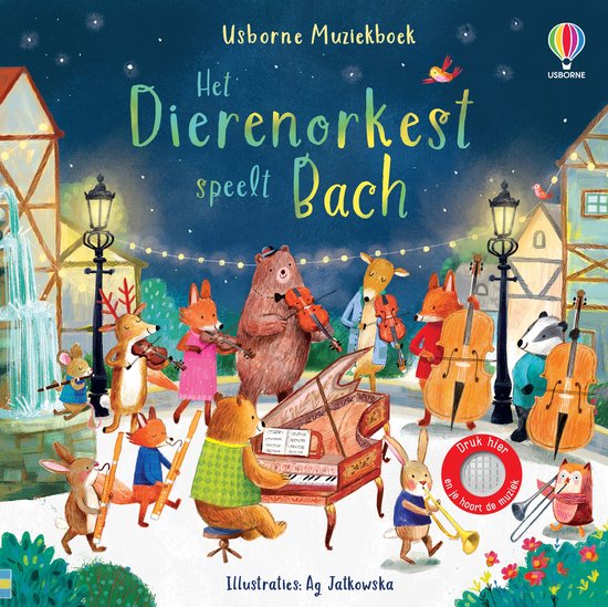 Dierenorkest speelt Bach geluidenboek 0+