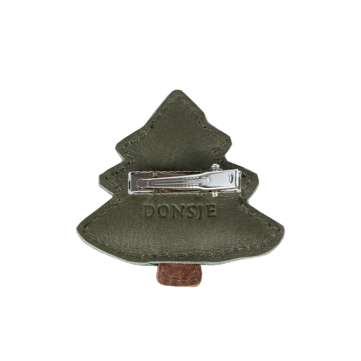 Donsje Wonda hairclip chistmas tree achterkant