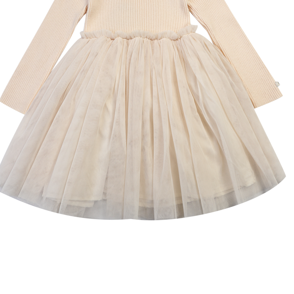 Donsje Lotus dress misty rose voorkant onderkant