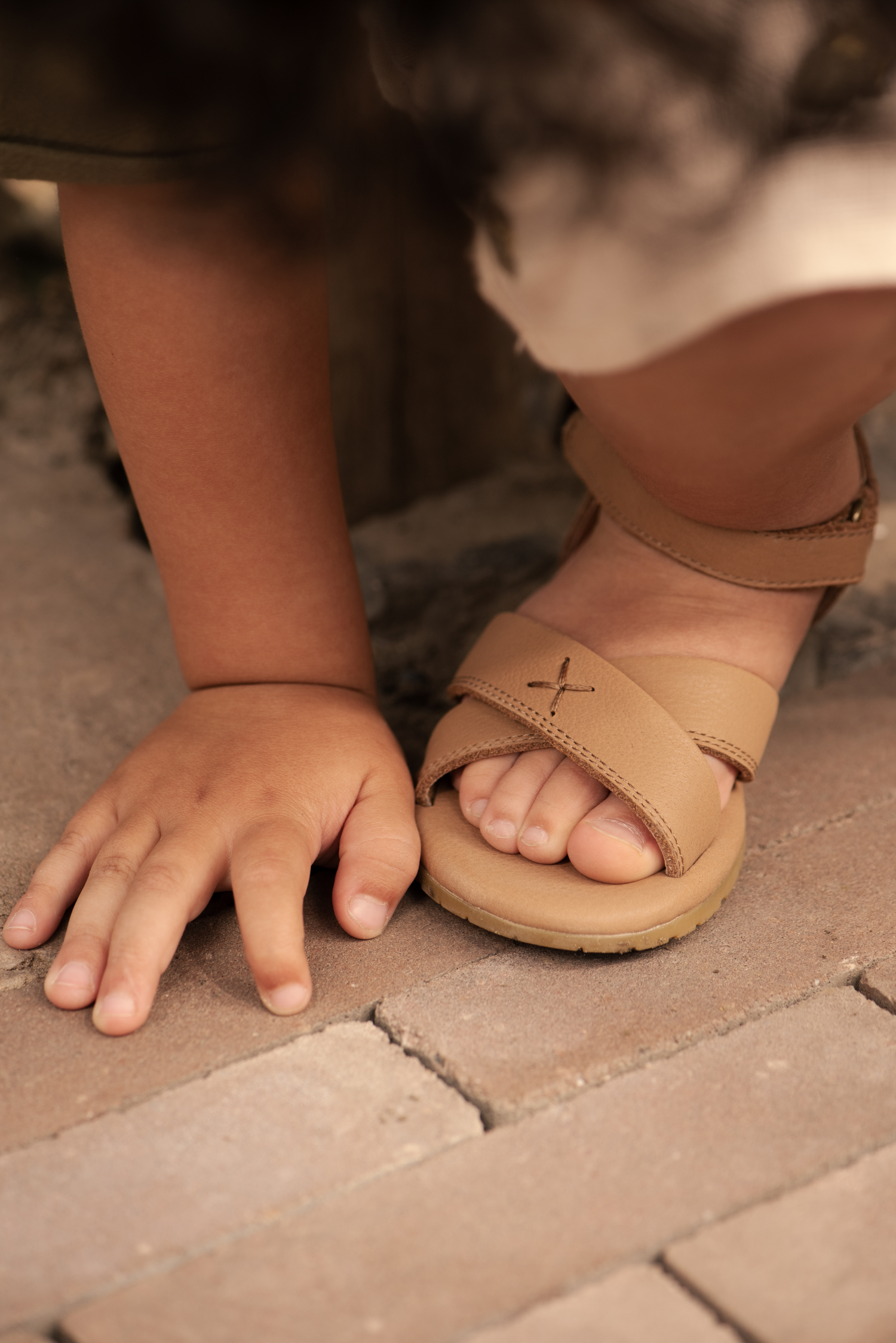 Otis sandalen beige leather