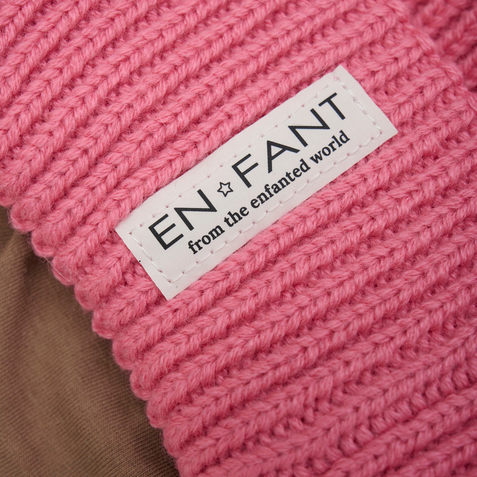 Beanie wol gevoerd confetti rose enfant