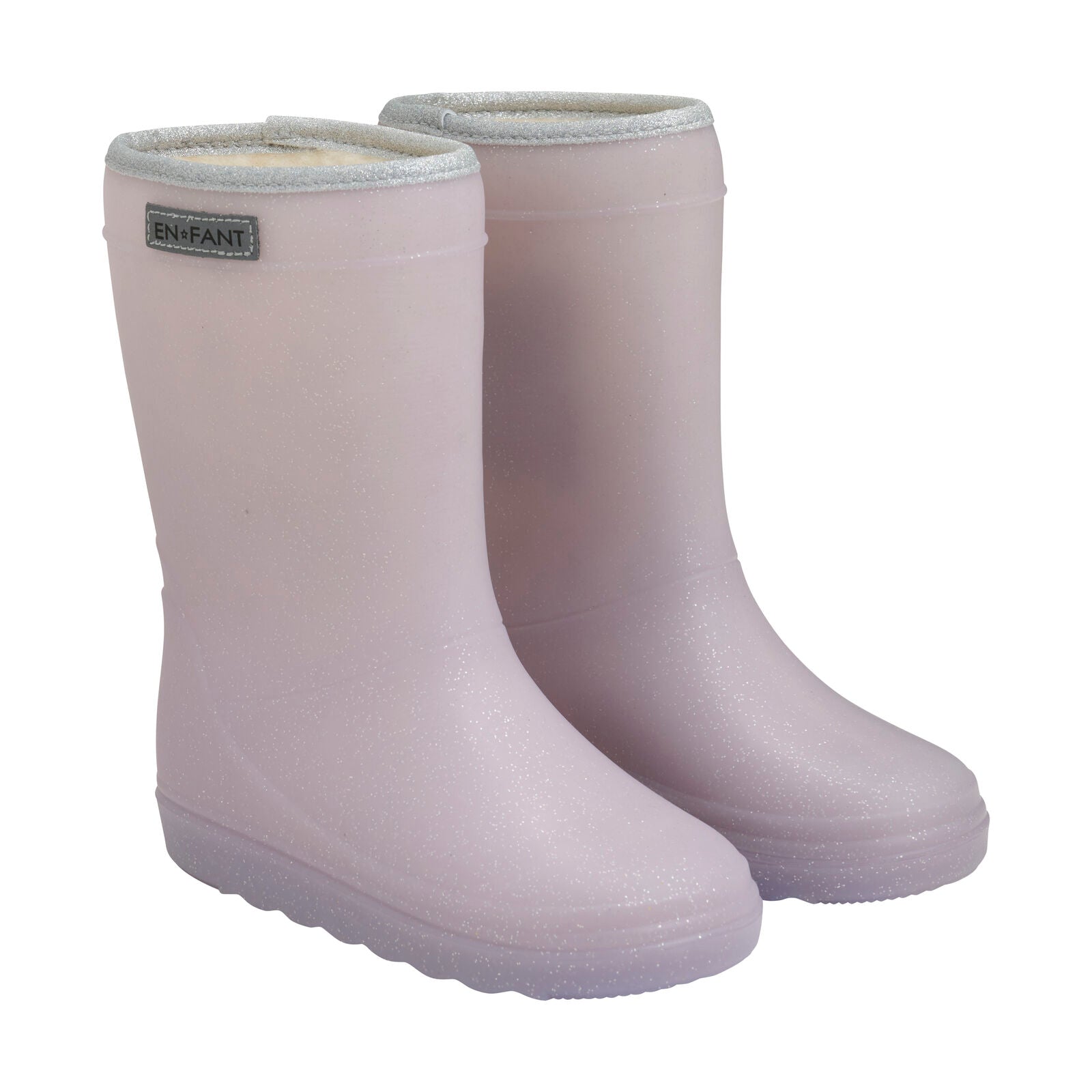 Thermoboots metallic lilac burnished Enfant voorzijde.