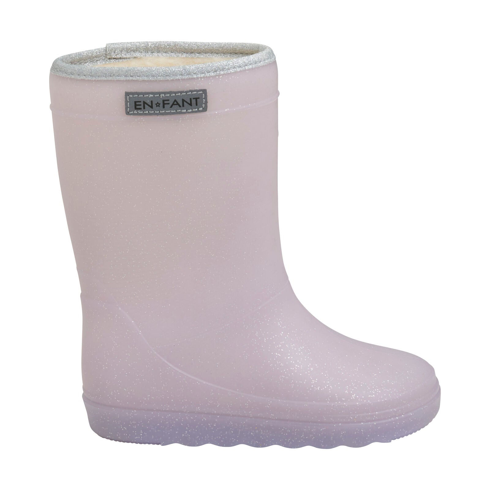 Thermoboots metallic lilac burnished Enfant voorzijde enkele thermoboot.