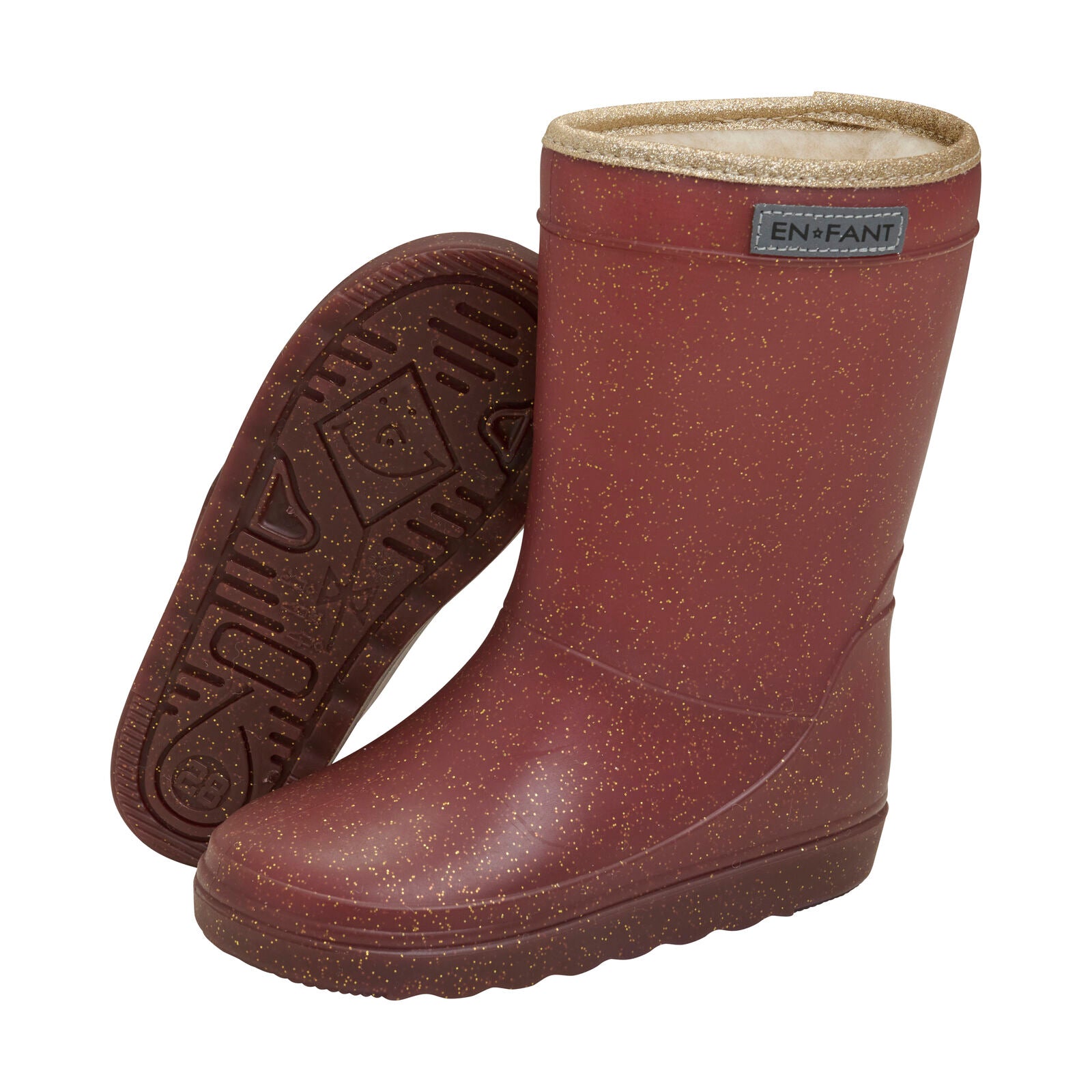 Thermoboots metallic andorra Enfant voorzijde en onderkant.