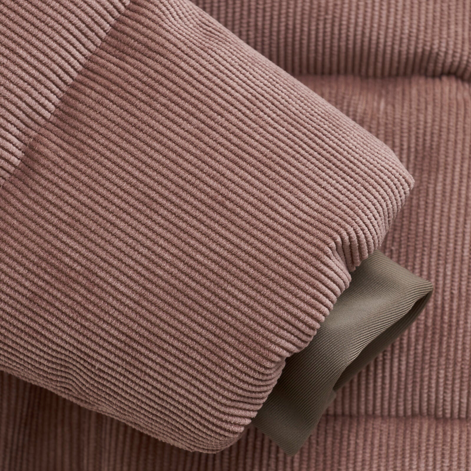 Winterjas rose taupe corduroy enfant