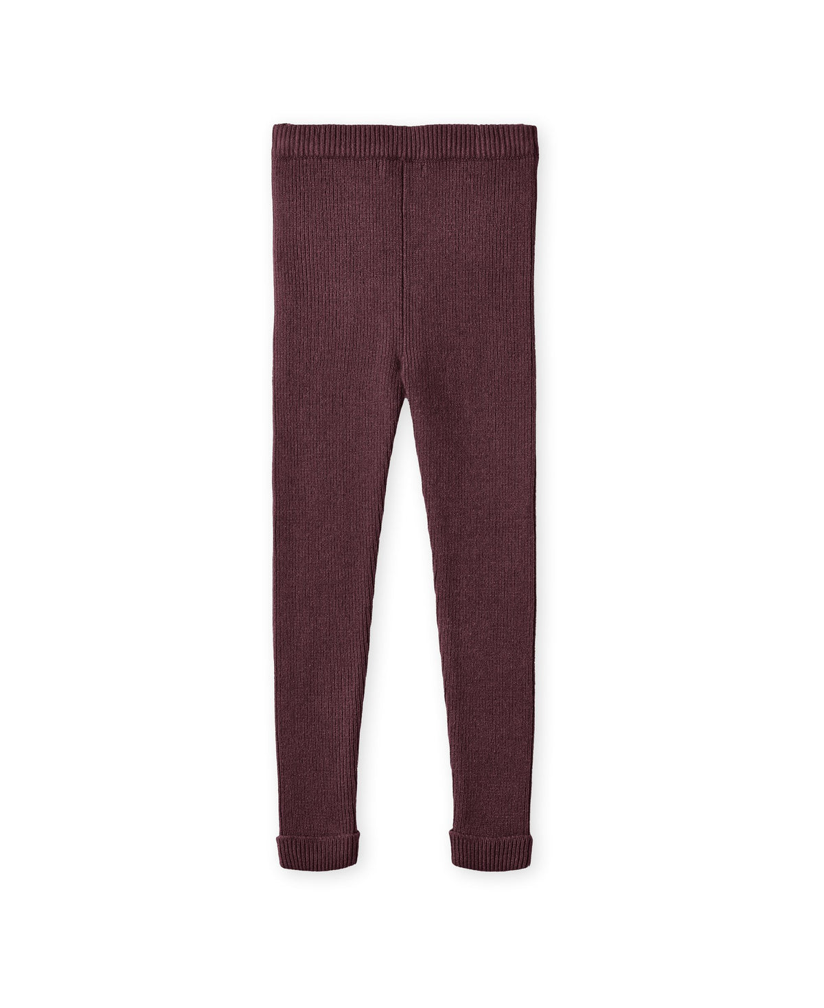 Rib legging burgendy