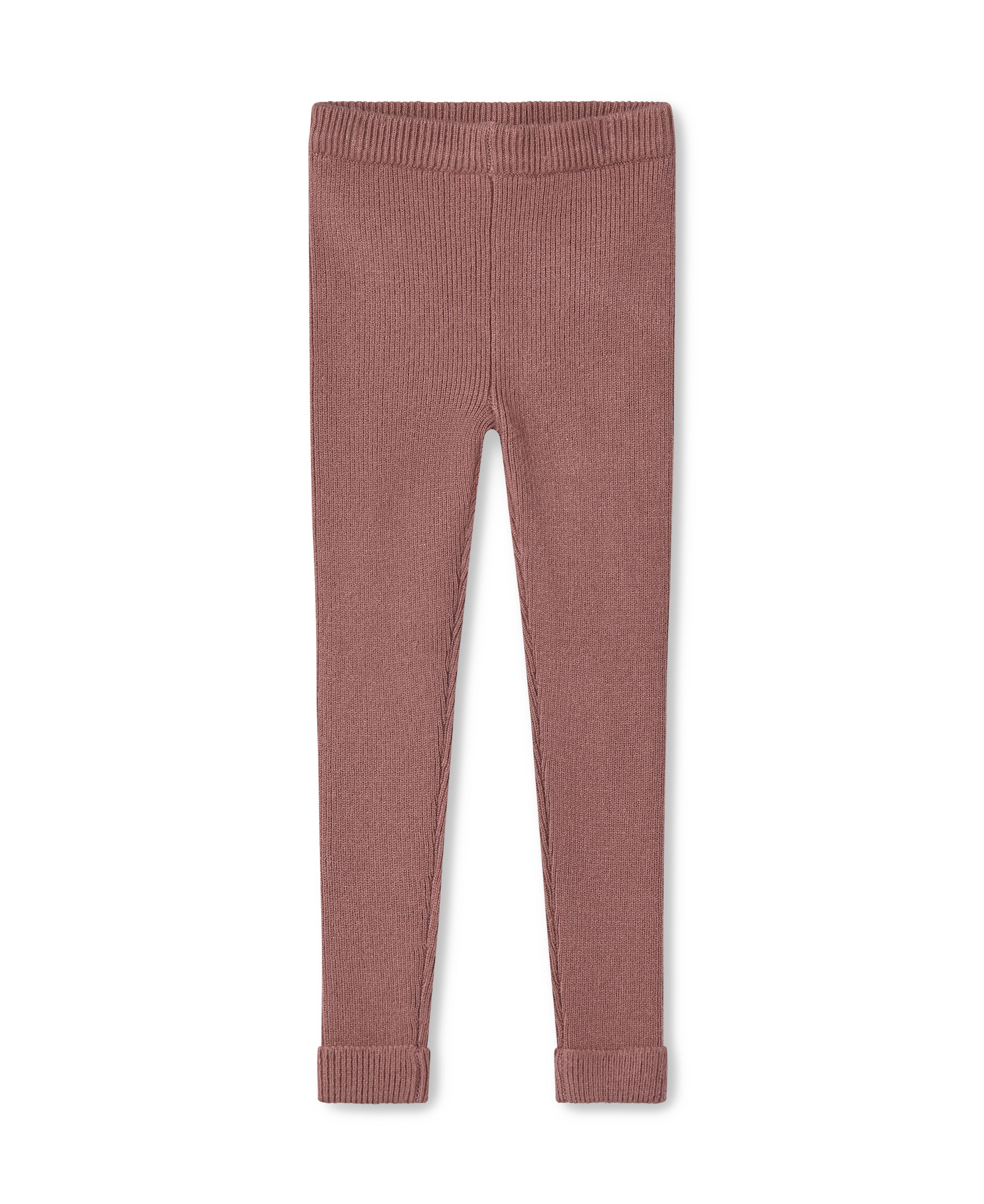 Rib legging ash rose