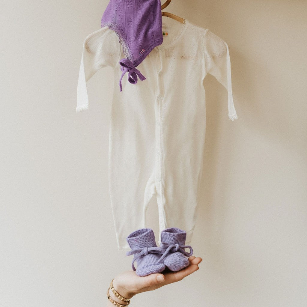 Jumpsuit naturel pointelle