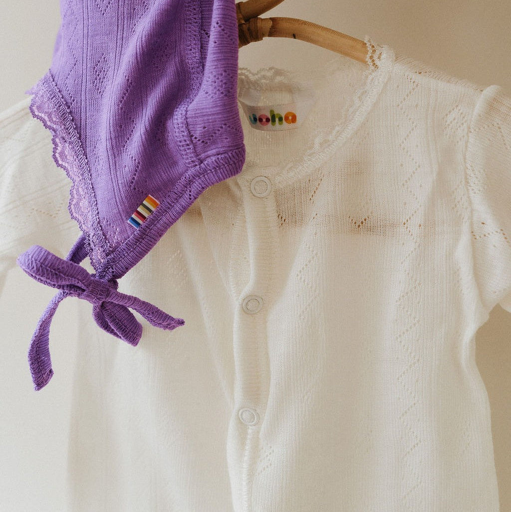 Jumpsuit naturel pointelle