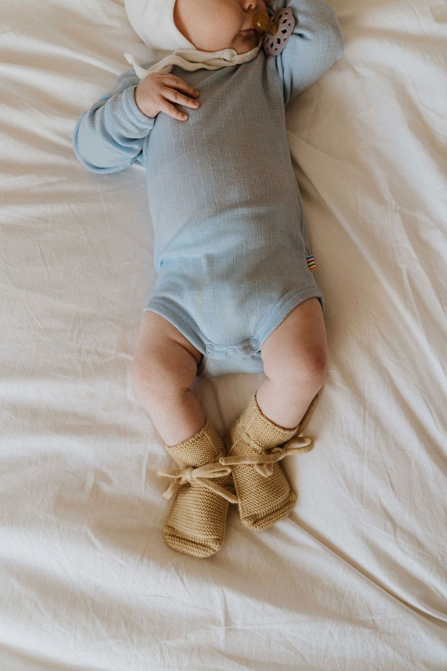 Romper 100% wol blauw