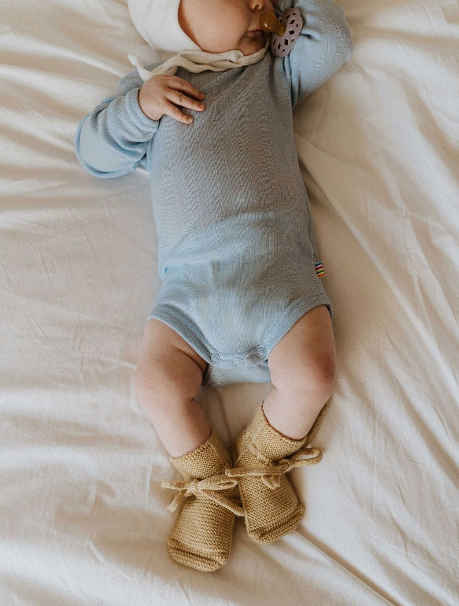 Romper 100% wol blauw