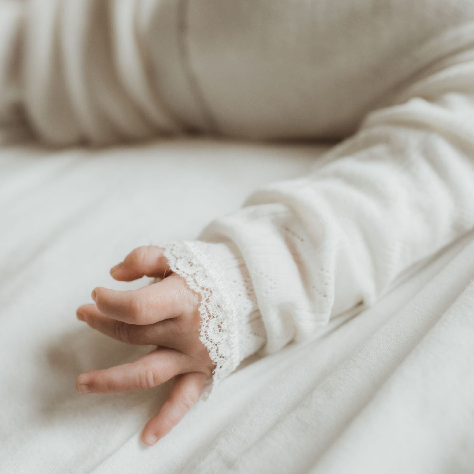 Romper naturel pointelle