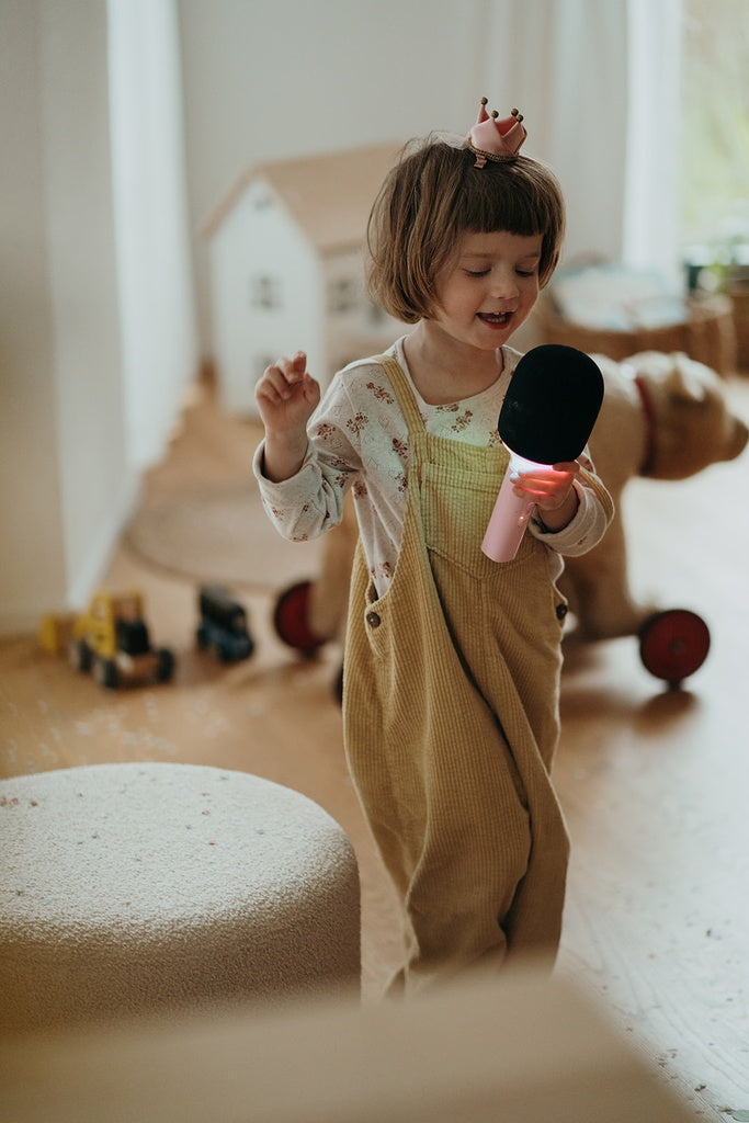 Karaoke microfoon roze