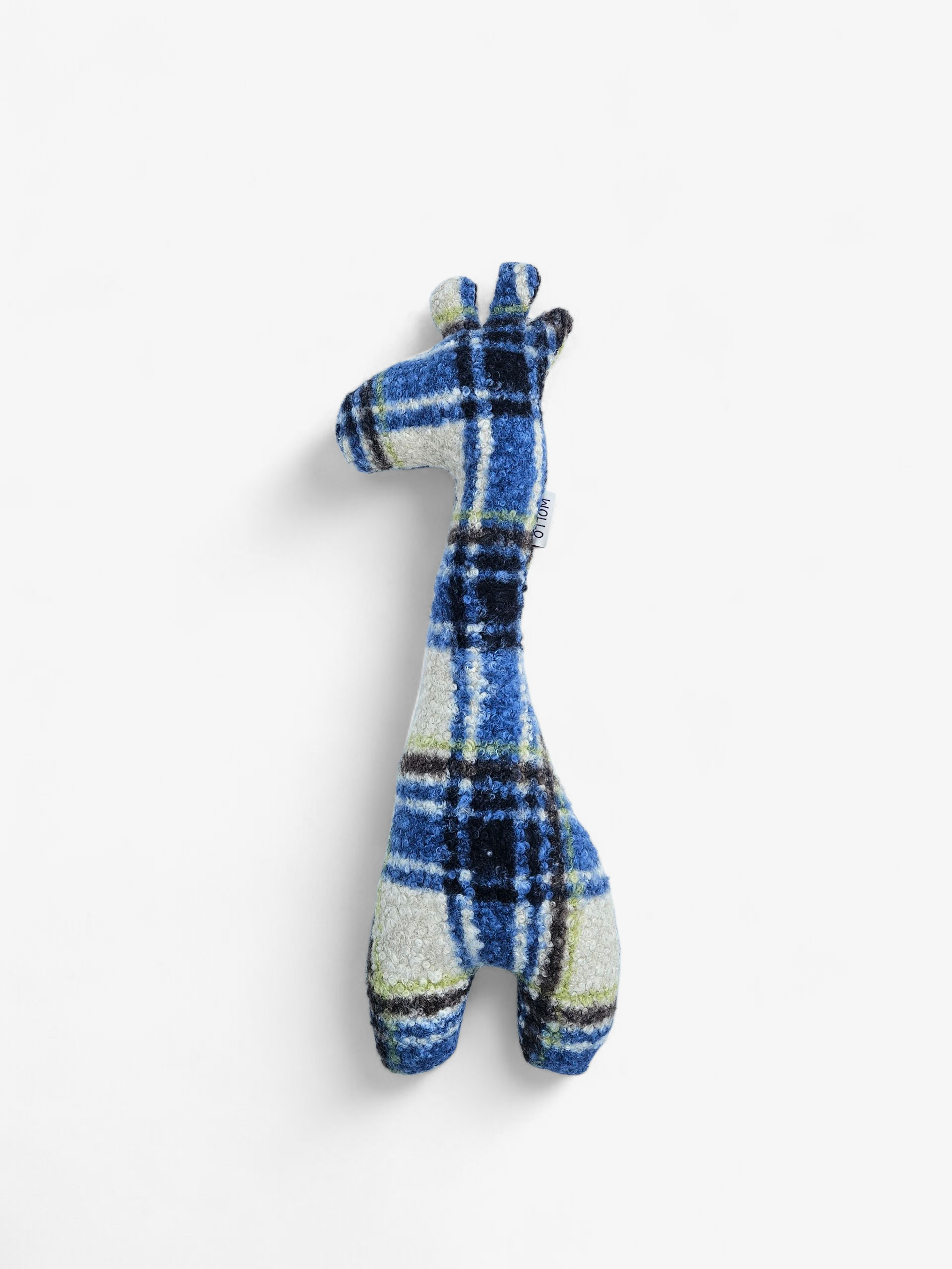 Handgemaakte wollen knuffel giraffe