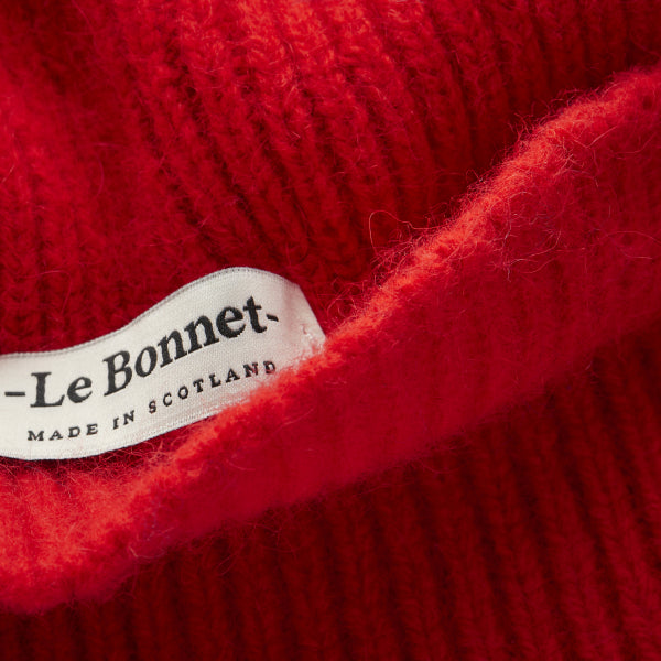 Beanie rood lambswool