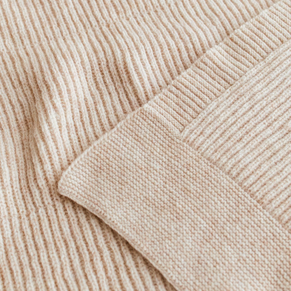 Ledikant deken Gaston Soft Beige Hvid lifestyle 4.