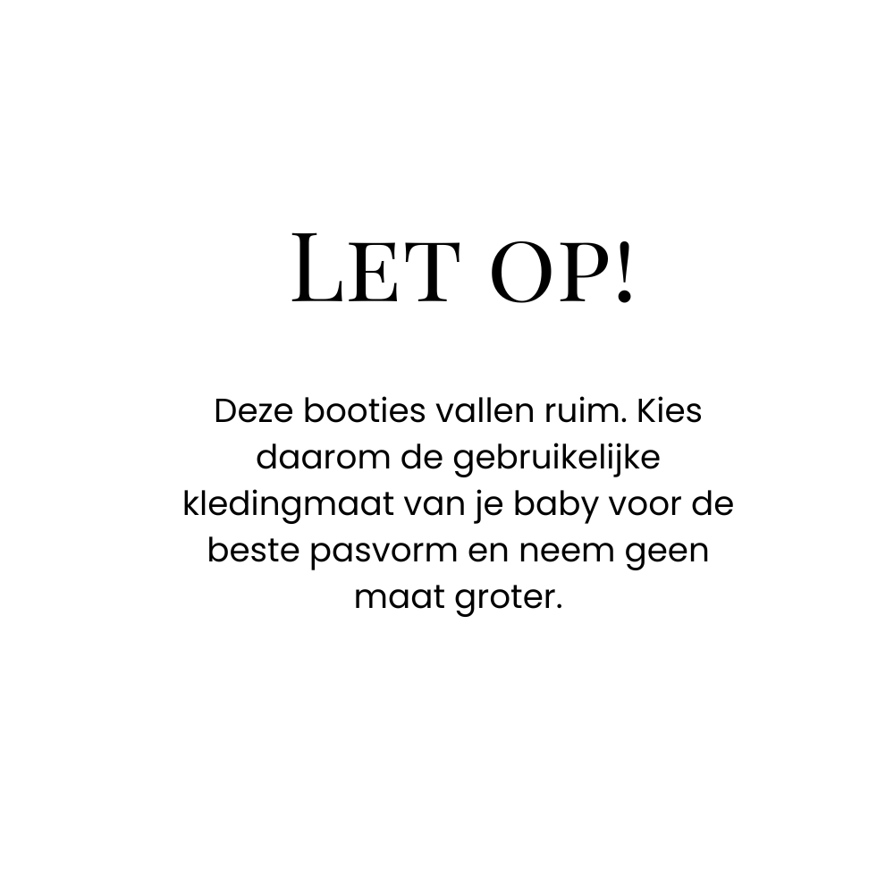 Maattabel Babyslofjes sesam