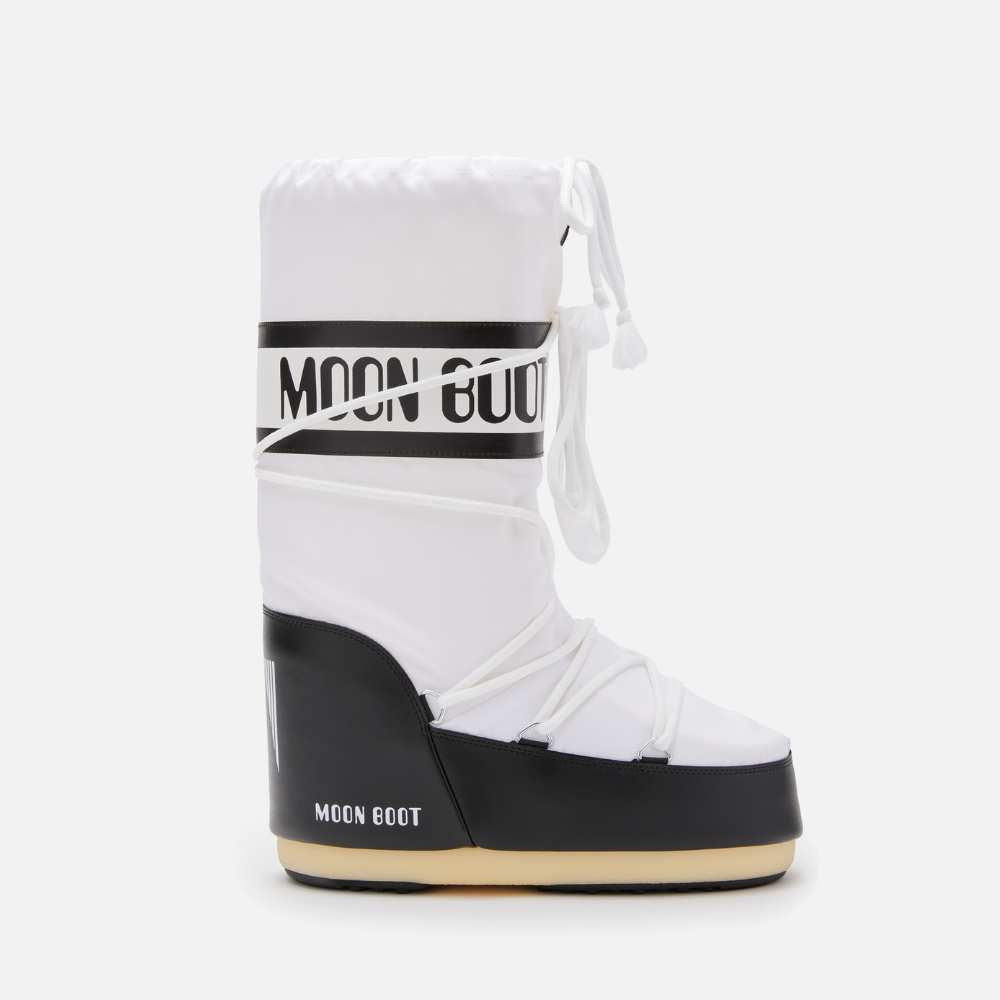 Moon boot zwart wit hoog