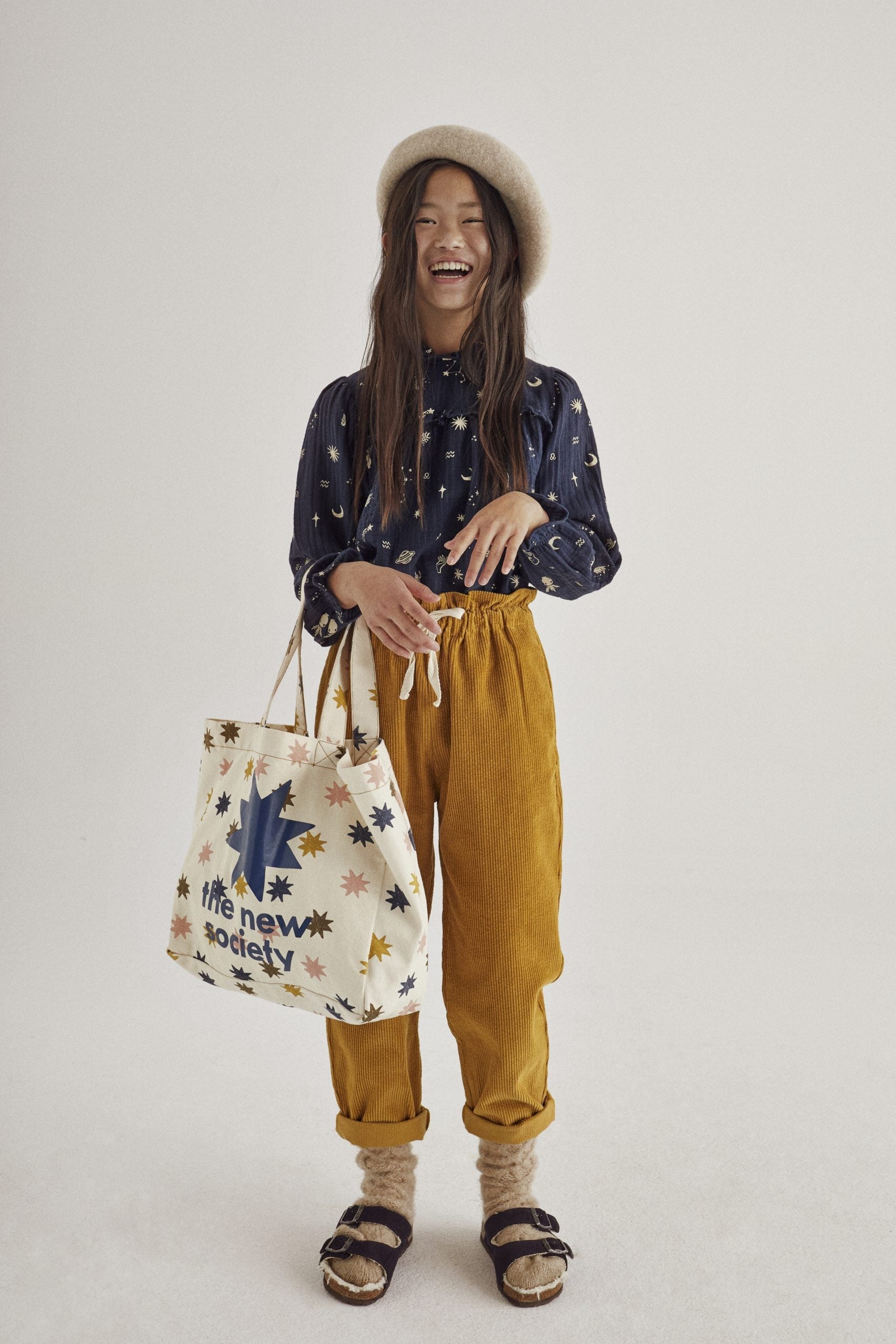 The New Society PAOLA BLOUSE - COSMOS PRINT