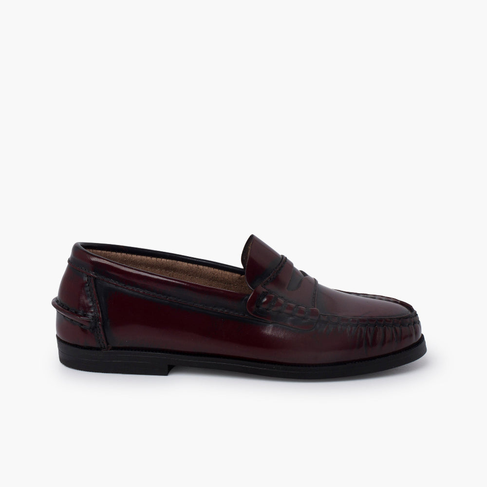 Moccassins burgundy