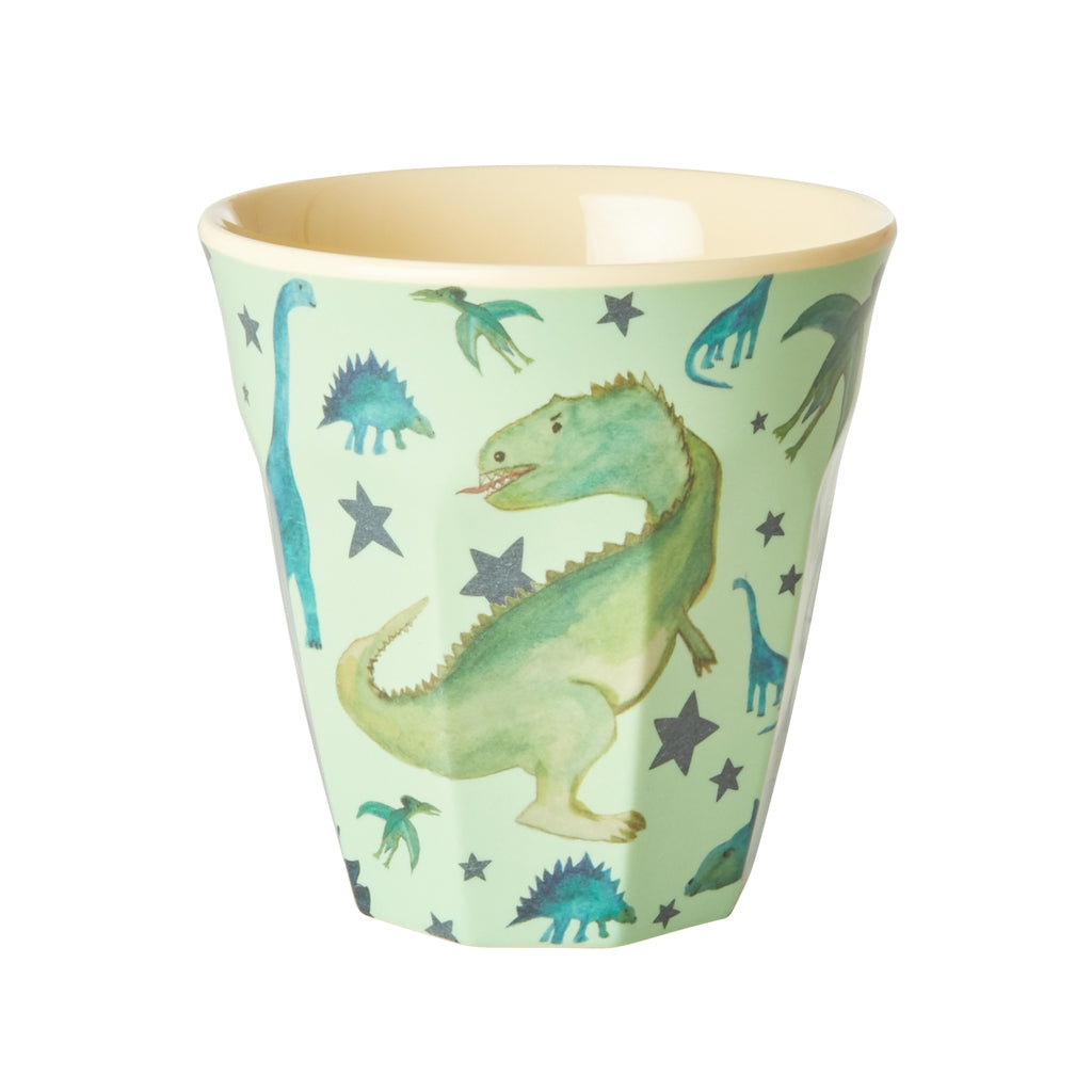 Groene beker voor kinderen met dino erop