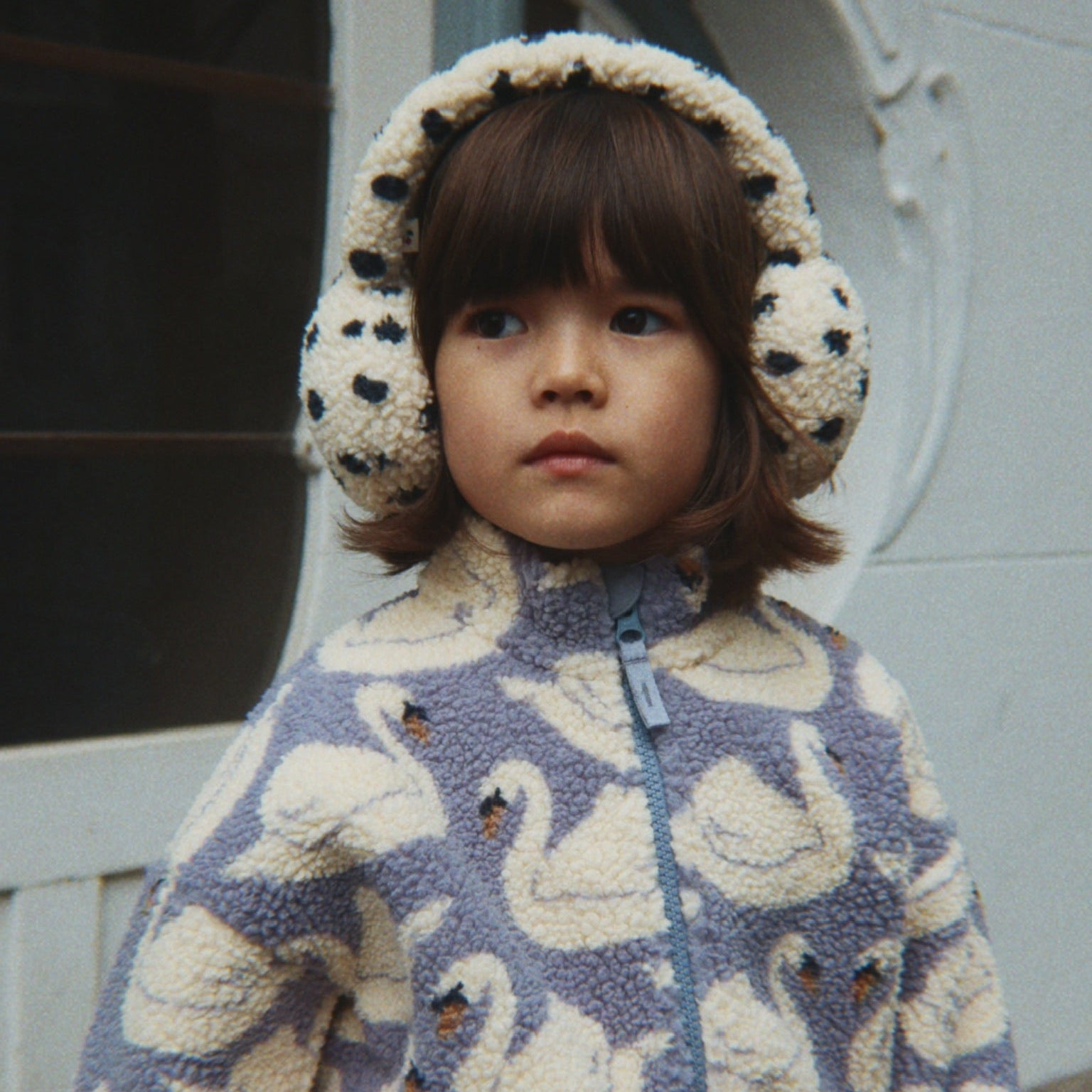 Teddy jacket zwanen