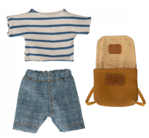 Tricycle mouse brother with bag