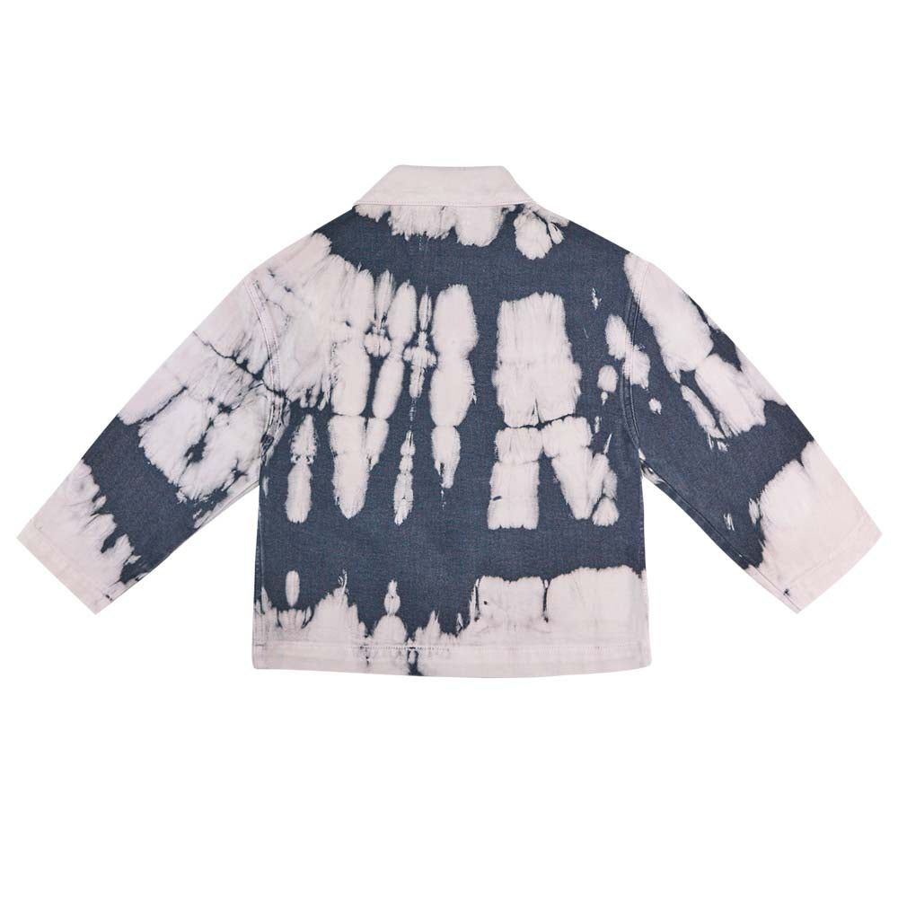 The New Society VINCENT OVERSHIRT TIE DYE NAVY