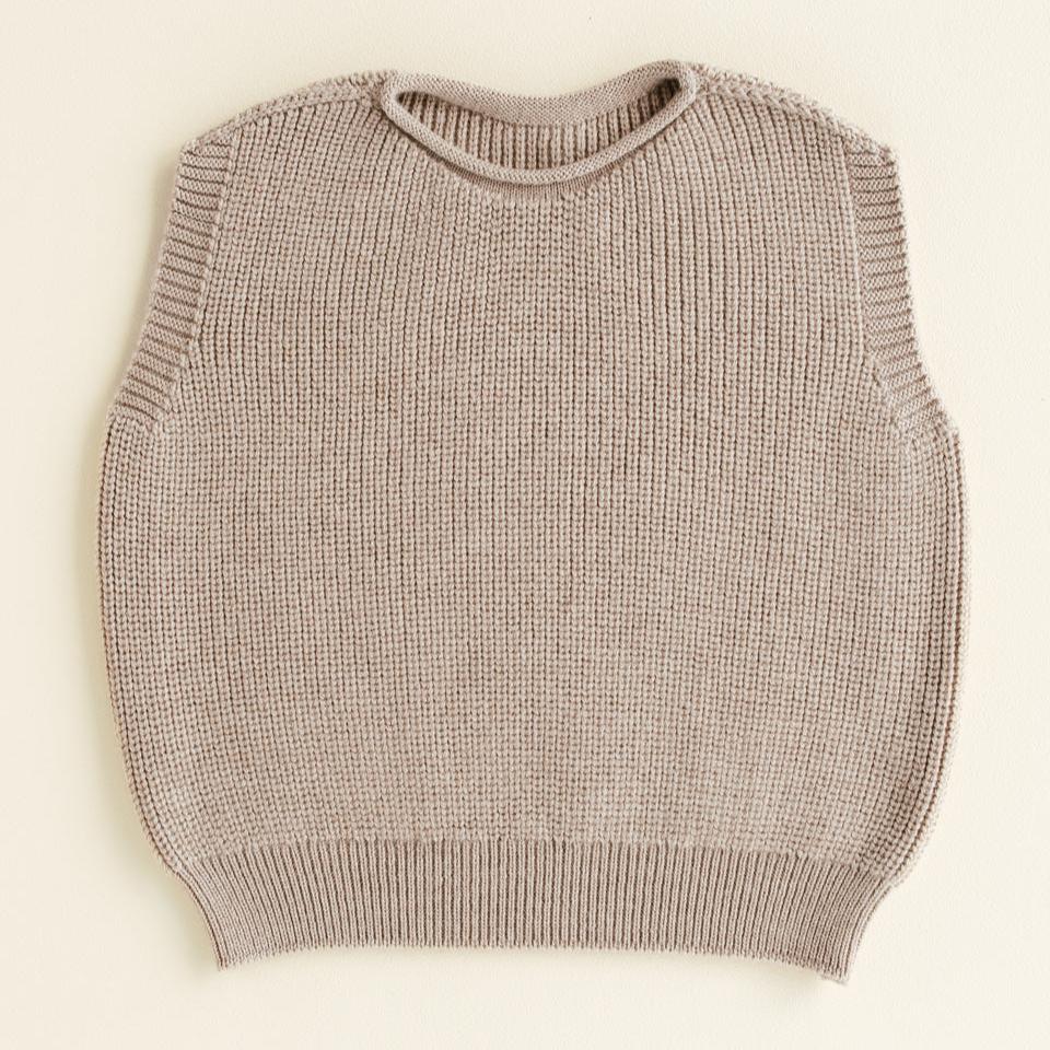 Vest kids sand hvid