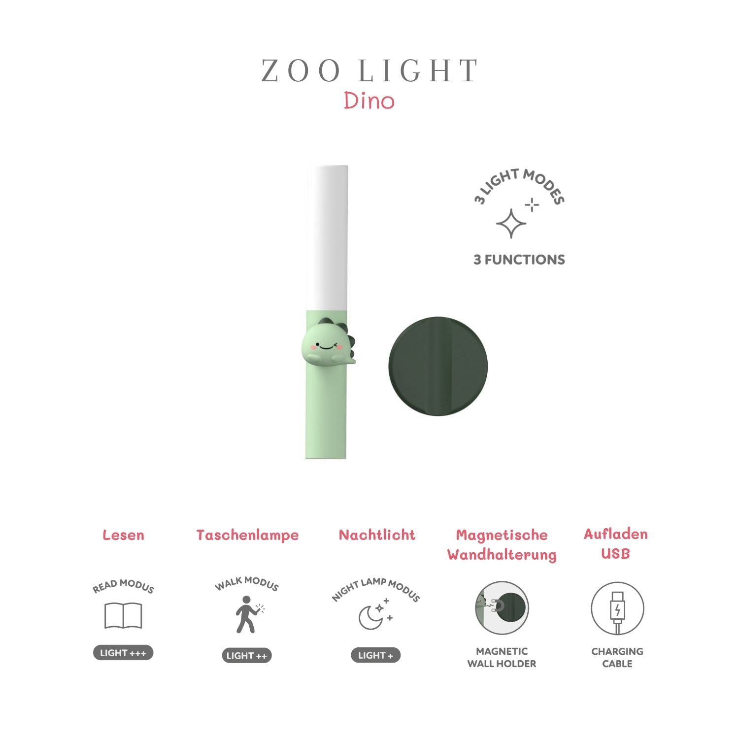 Zoo light zaklamp dino
