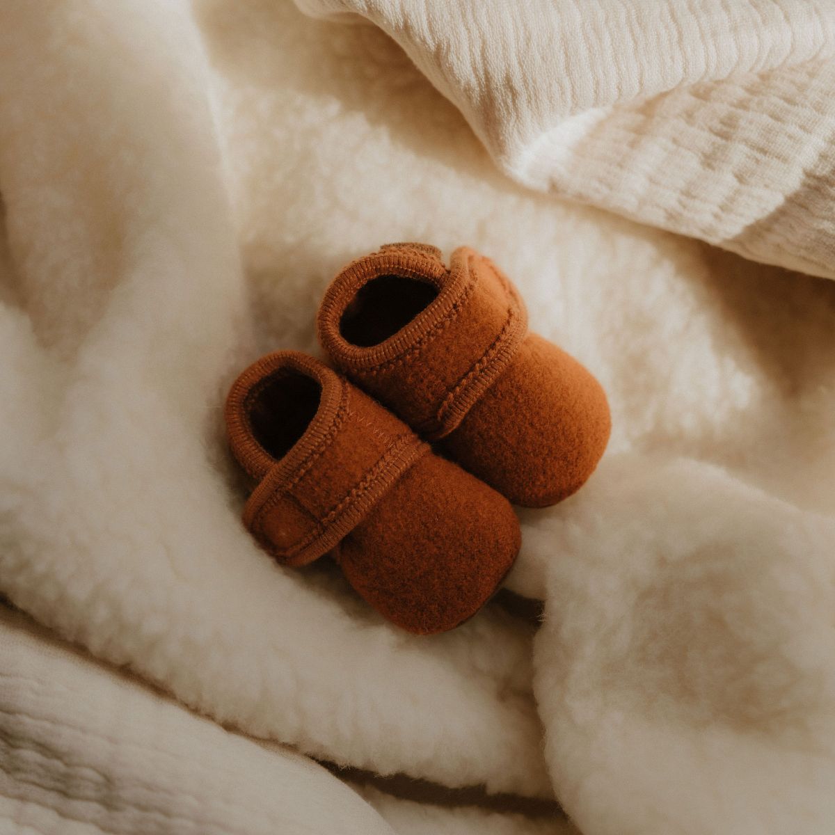 Babyslofjes caramel bruin - Charly's