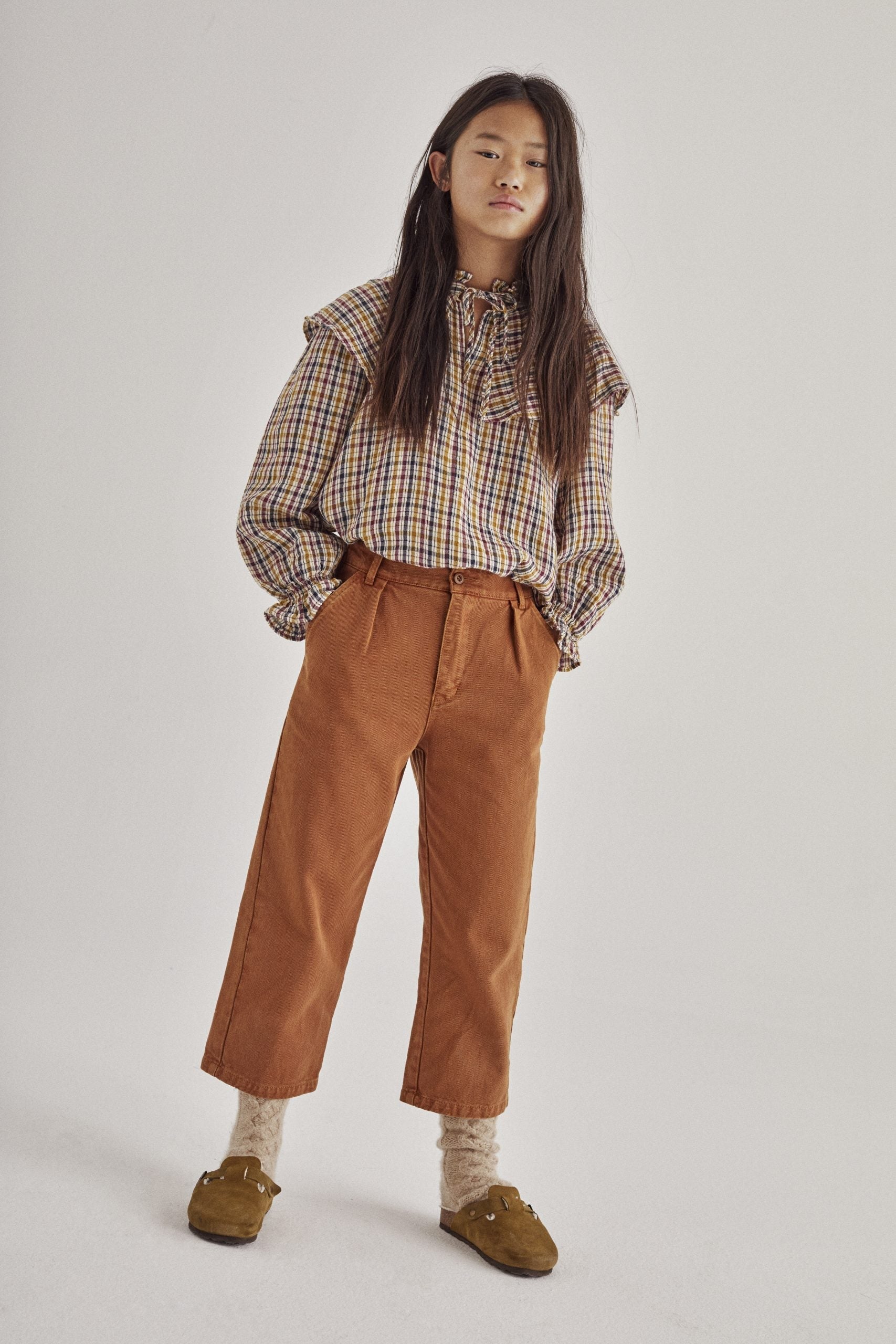 BENERICE BLOUSE - MULTICOLOR CHECK - Charly's