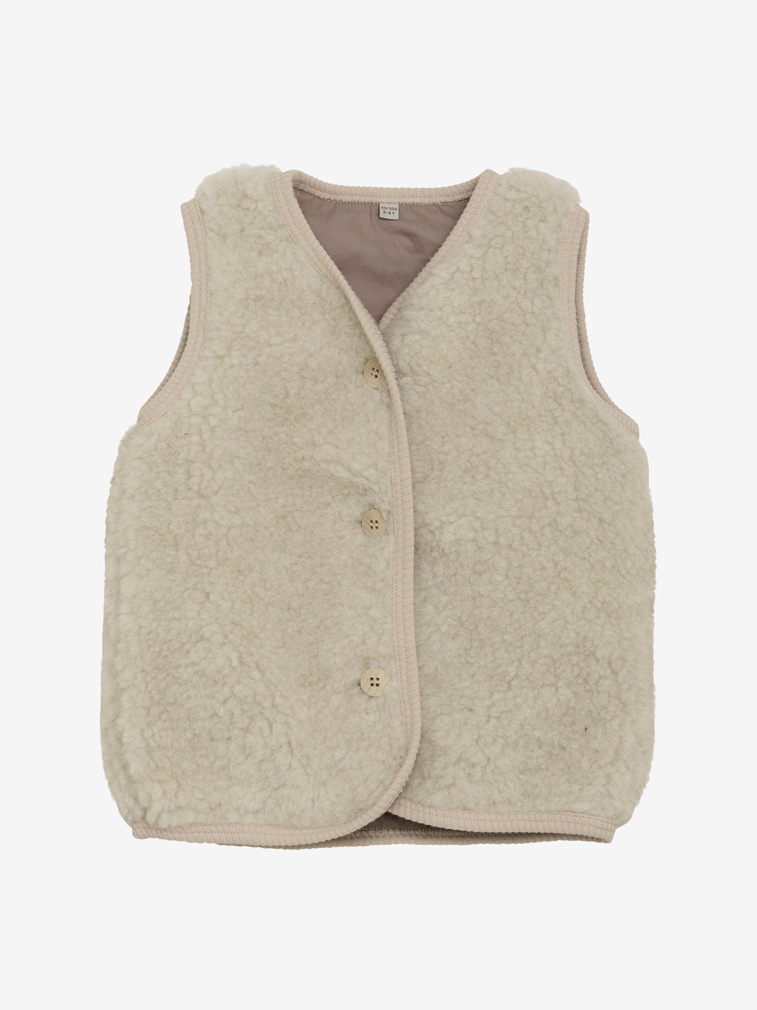 Bodywarmer merinowool beige - Charly's