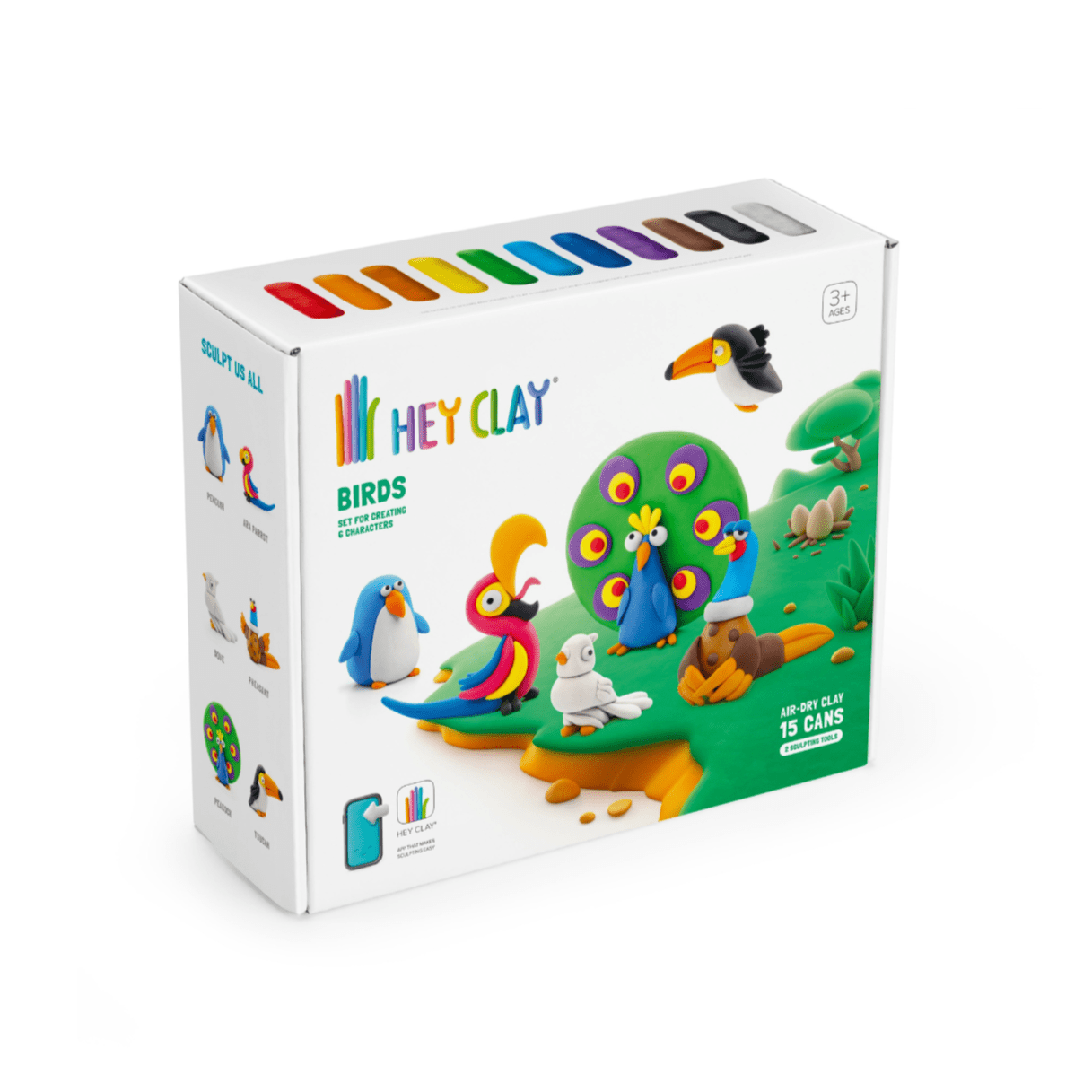 Boetseerklei birds 15cans - Charly's