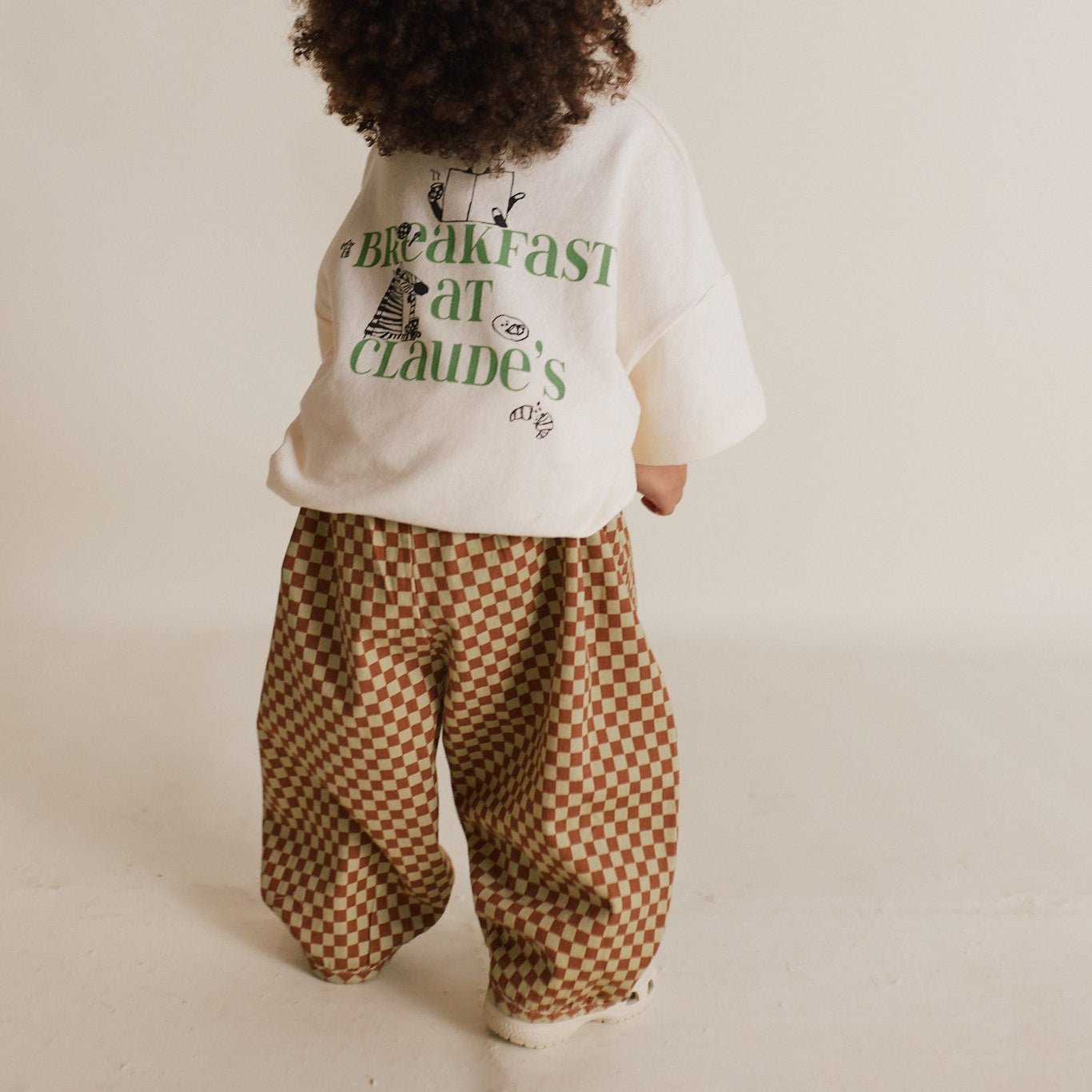 Brick check broek - Charly's