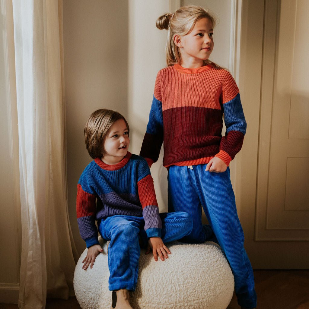 Broek corduroy cobalt - Charly's
