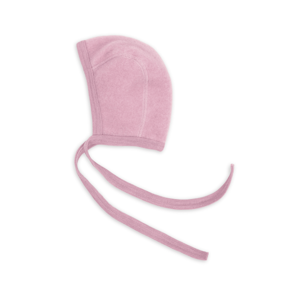 Fleece strikmutsje rose - Charly's