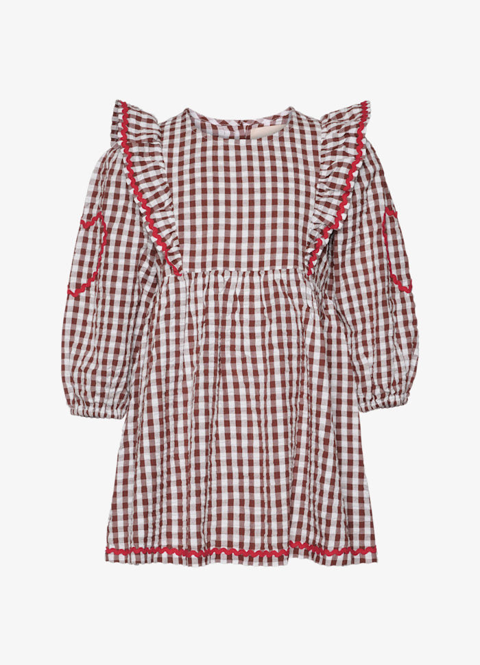 PRE-ORDER Nanette MINI Dress Brown Checks