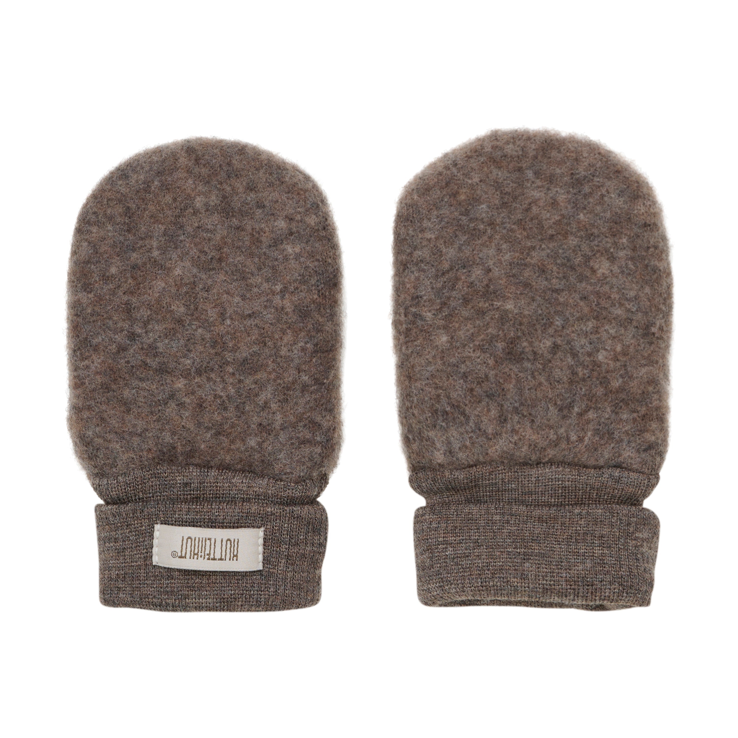 Handschoenen wolfleece bruin tweelaags - Charly's