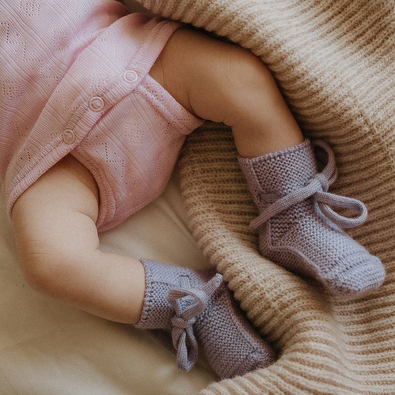 Romper rose pointelle