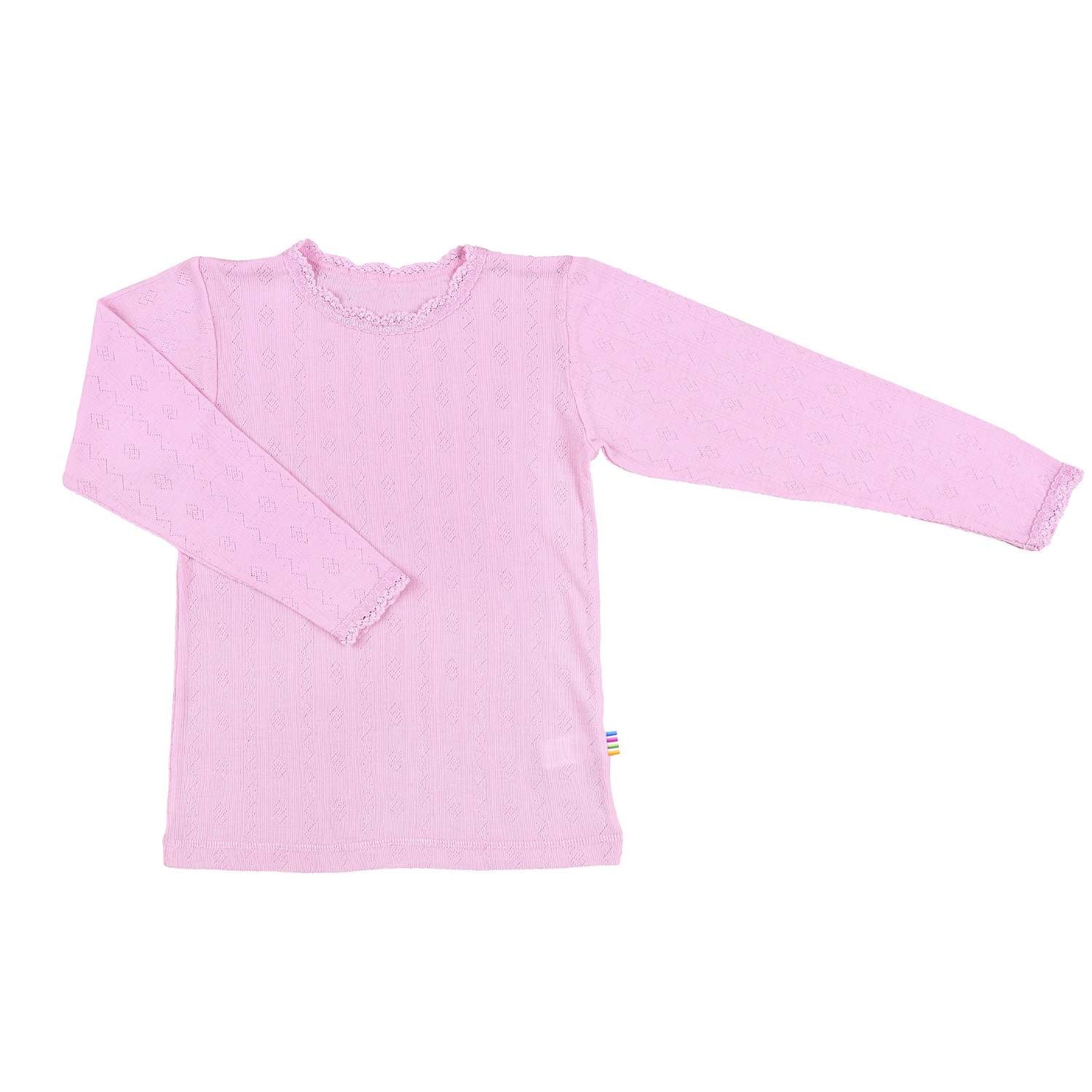 Tshirt pointelle rose